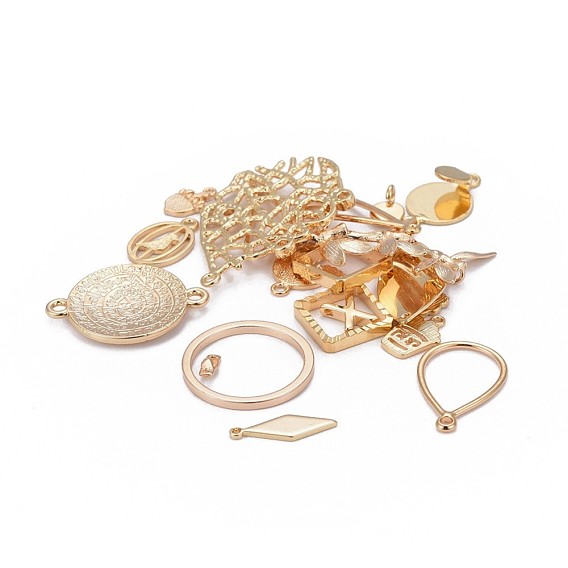 Brass Links Connectors, Mixed Shapes