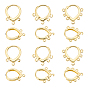 12шт 3 стиль латунные серьги-кольца фурнитура, с петлями, слеза