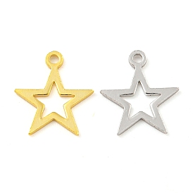 925 Sterling Silver Hollow Star Charms