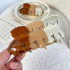 Заколки для волос в форме когтей из ацетата целлюлозы, аксессуары для волос для женщин и девочек, собака