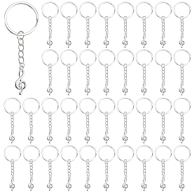 80брелок из сплава в виде музыкальной ноты, с железными кольцами