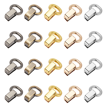20 шт 5 цвета сплав сумки подвесные застежки, аксессуары для замены сумок, с винтами