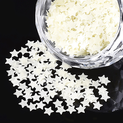 Аксессуары для орнаментов, пластиковые пайетки / блестки из пвх, светящийся, звезда