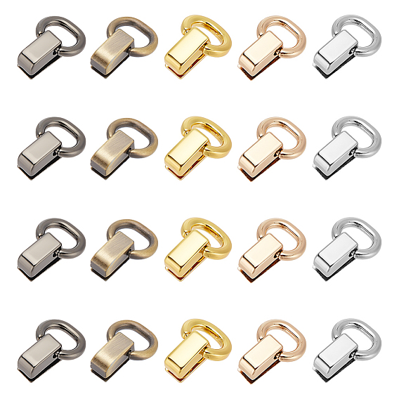 20 шт 5 цвета сплав сумки подвесные застежки, аксессуары для замены сумок, с винтами