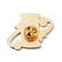 Magic Theme Enamel Pin, Golden Alloy Brooch for Backpack Clothes