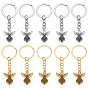 60шт 3 цветной сплав брелок, с железной фурнитурой, ангел