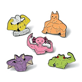 Animal Enamel Pins, Alloy Brooches for Backpack Clothes