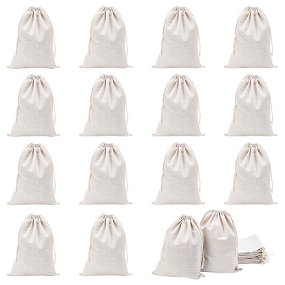 Сумки на шнурке из ткани, прямоугольные