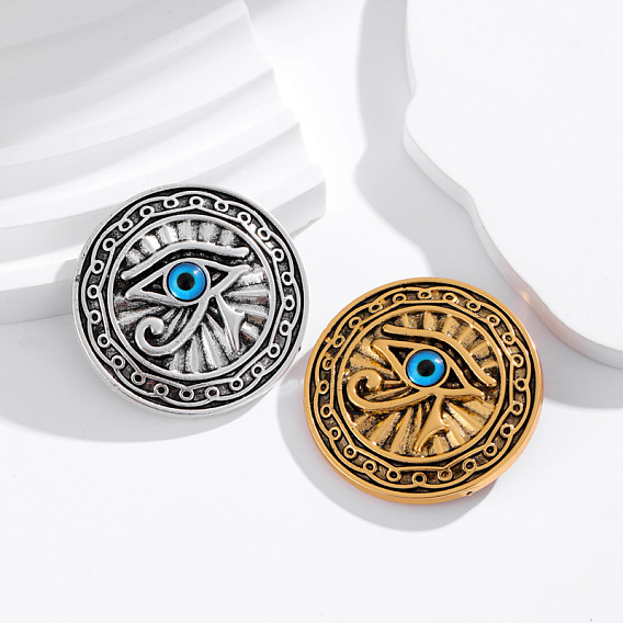 Брошь-булавка из сплава и пластика «глаз ра», значок из сплава для рюкзака