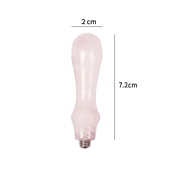 Розовый Кварц Ручка для штампов с восковой печатью из натурального розового кварца, для diy scrapbooking, 72x20 мм