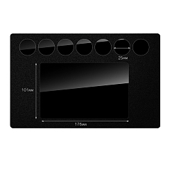 Черный Большой силиконовый коврик, силиконовый лист для ювелирных изделий из эпоксидной смолы, прямоугольные, чёрные, 296x209x9 мм