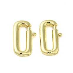 Золотой Латунные пружинные кольца, долговечный, без кадмия, без никеля и без свинца, овальные, золотые, 16x9.5x3 мм