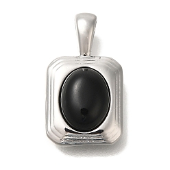 Платина Латунные подвески, без кадмия, без никеля и без свинца, прямоугольник амулеты, платина, 19.5x11.5x5.5 мм, отверстие : 2.5x4.5 мм