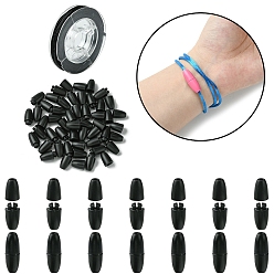 Белый Пластиковые застежки отколовшиеся, с нейлоновой нитью, белые, 24x9 мм, отверстие : 2.5 мм