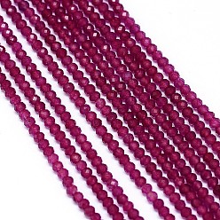 Белый Нефрит Натуральный белый нефритовый шарик нити, граненые, окрашенные, круглые, 2.5x2 мм, отверстие : 0.5 мм, около 175 шт / нитка, 13.3 дюйм (340 мм)