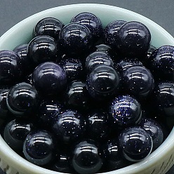 Синий Драгоценный Камень Синтетический хрустальный шар синего золотого камня, Украшения из энергетического камня Рейки для исцеления, медитация, колдовство, 8 мм