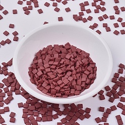 (TL2040) Матовый Металлический Кирпично-красный Миюки тила бусины, японский бисер, 2-луночное, (тл 2040) матовый металлический кирпич красный, 5x5x1.9 мм, Отверстие: 0.8 мм, о 118 шт / бутылка, 10 г / бутылка