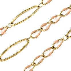 пшеница 304 цепи эмалированные из нержавеющей стали, пайки, с катушкой, ионное покрытие (ip), цвет пшеницы, 20x6x1 мм