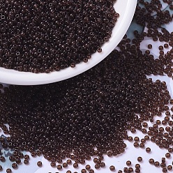 (RR2400) Прозрачный Темный Топазовый Миюки круглые бусины рокайль, японский бисер, 11/0, (rr 2400) прозрачный темный топаз, 11/0, 2x1.3 мм, отверстия : 0.8 mm, около 50000 шт / фунт