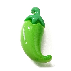 Vegetables Кабошоны из смолы, имитация овощей, чили, 17x8x5.5 мм