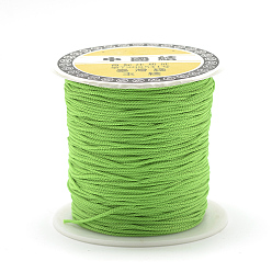 Lime Polyester Cords, Lime, 0.8mm, about 131.23~142.16 yards(120~130m)/roll