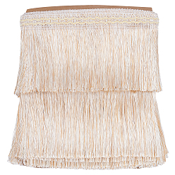 Кукурузный Шелк Лента с кисточками из полиэстера, кружевной отделкой, аксессуары для одежды, цвет колоса кукурузы, 6-1/4 дюйм (160 мм), около 12.03 ярдов (11 м) / шт