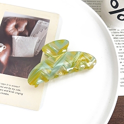 Желтый Полосатая тема акриловые заколки-коготь для волос, желтые, 82 мм