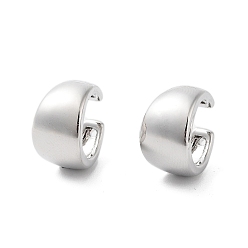 Платина Покрытие стойки, латунная манжета, поиск кольца, без кадмия и без свинца, долговечный, платина, 14x9x14.5 мм, отверстие : 1 мм