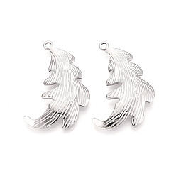 Нержавеющая Сталь Цвет 304 подвески из нержавеющей стали лист, цвет нержавеющей стали, 37.5x23x4 мм, отверстие : 2 мм