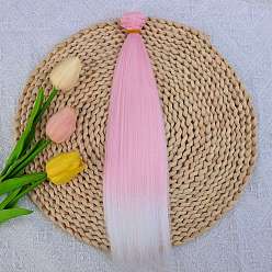 Pink Парик для куклы bjd/sd из молочного шелка для изготовления кукол, розовые, 1000x300 мм