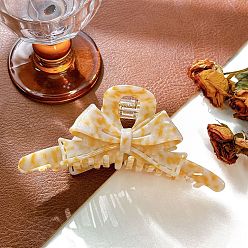 Красный Заколки для волос в форме когтей из ацетата целлюлозы, аксессуары для волос для женщин и девочек, бантом, красные, 130 мм