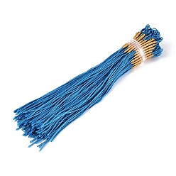 Темно-Голубой Изготовление петель из нейлонового металлического плетеного шнура, глубокое синее небо, 1 мм и 2 мм в диаметре, 157~165 мм длиной
