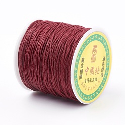 Brown Polyester Cord, Brown, 0.8mm, about 87.48 yards(80m)/roll