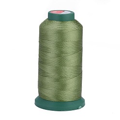 Olive Drab Polyester Sewing Threads, Temperature Heat Resistant Threads, DIY Leather Sewing Craft, Bookbinding, Shoe Repairing, Olive Drab, 0.3mm, 1800m/roll