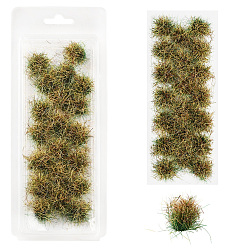 Темно-Золотистый Пучки мини-травы из смолы, модель искусственной травы, материалы для песчаного стола своими руками, темные золотарник, 15~25 мм