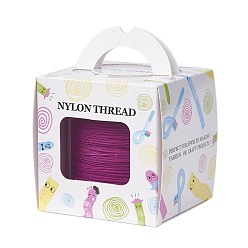 Светло-Вишневый Нейлоновая нить с одной нейлоновой нити внутри, сильнее, чем nwir-r006- серии, светло-вишневый, 1.5 мм, около 120.29 ярдов (110 м) / рулон