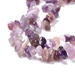 Amethyst Natural Amethyst Beads Strands, Chip, 5~8mm, Hole: 1mm, about 33 inch(84cm)