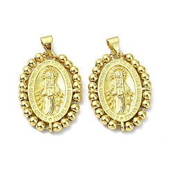 Oval Стойки обшивки латунные подвески, без свинца и без кадмия, долговечный, человек, овальные, 25x18.5x3 мм, отверстие : 5x3 мм