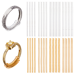 (52) Непрозрачная лаванда 32 шт. 8 стили пластиковое кольцо регулировочная спиральная катушка, разноцветные, 10x0.35~0.5 см, Внутренний диаметр: 0.1~0.25 cm, 4 шт / стиль