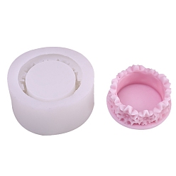 Белый Силиконовые формы для свечей в виде цветка персика своими руками, пищевой силикон, изготовление украшений, для изготовления свечей, белые, 68x62x35 мм