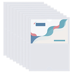 Clear PVC Card Sleeves, Self-adhesive Card Holder, Rectangle, Clear, 155x230x0.5mm