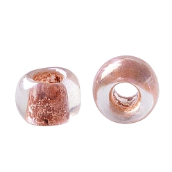 (784) Inside Color AB Crystal/Sandstone Lined TOHO Round Seed Beads, Japanese Seed Beads, (784) Inside Color AB Crystal/Sandstone Lined, 11/0, 2.2mm, Hole: 0.8mm, about 5555pcs/50g