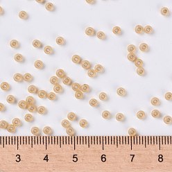 (RR552) Dyed Light Apricot Silverlined Alabaster MIYUKI Round Rocailles Beads, Japanese Seed Beads, 8/0, (RR552) Dyed Light Apricot Silverlined Alabaster, 8/0, 3mm, Hole: 1mm, about 2111~2277pcs/50g