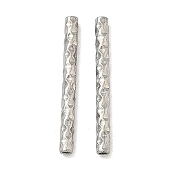 Нержавеющая Сталь Цвет 304 шарики из нержавеющей стальной трубы, текстурированная трубка, цвет нержавеющей стали, 21x2 мм, отверстие : 0.9 мм