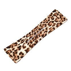 Saddle Brown Cotton Deft Bun Maker, with Iron inside, Hair Styling Tools for Women Girls, Rectangle, Saddle Brown, 345x95x2mm