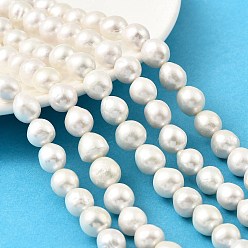 Морская Ракушка Натуральные бусины из жемчуга эдисон нити, культивированный пресноводный жемчуг, круглые, класс 6а+, цвет морской раковины, 10~11 мм, отверстие : 0.6 мм, около 40~42 шт / нитка, 15.75~15.94'' (40~40.5 см)