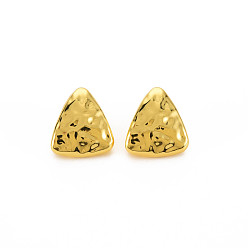 Golden Rack Plating Alloy Beads, Cadmium Free & Nickel Free & Lead Free, Large Hole Beads, Triangle, Golden, 15.5x14x11mm, Hole: 4mm