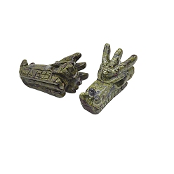 Кровь драконов Натуральные украшения с головой дракона в виде крови дракона, фигурка для украшения дома, энергетический камень рейки для исцеления, 50x30x33 мм