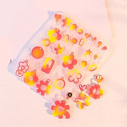 Белый Кулон силиконовые формы, формы для сережек, формы для литья гипсовой смолы, разнообразные, белые, 111x92x4 мм