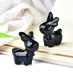 Обсидиан Натуральные обсидианные декорации, для украшения дома, лось, 35.2 мм